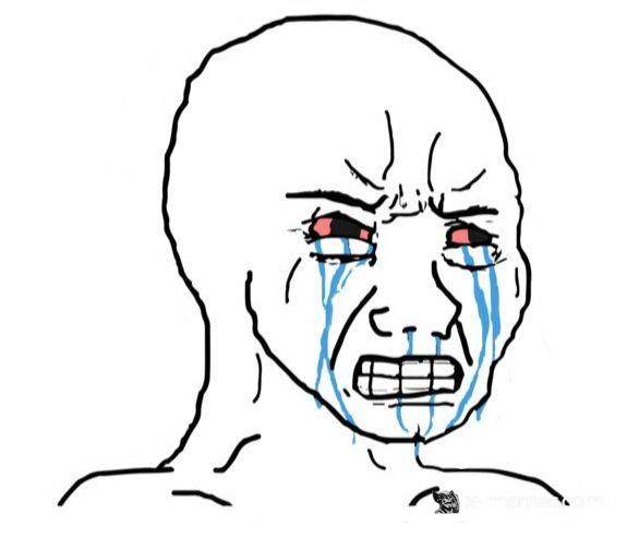 Mème : Wojak pleure