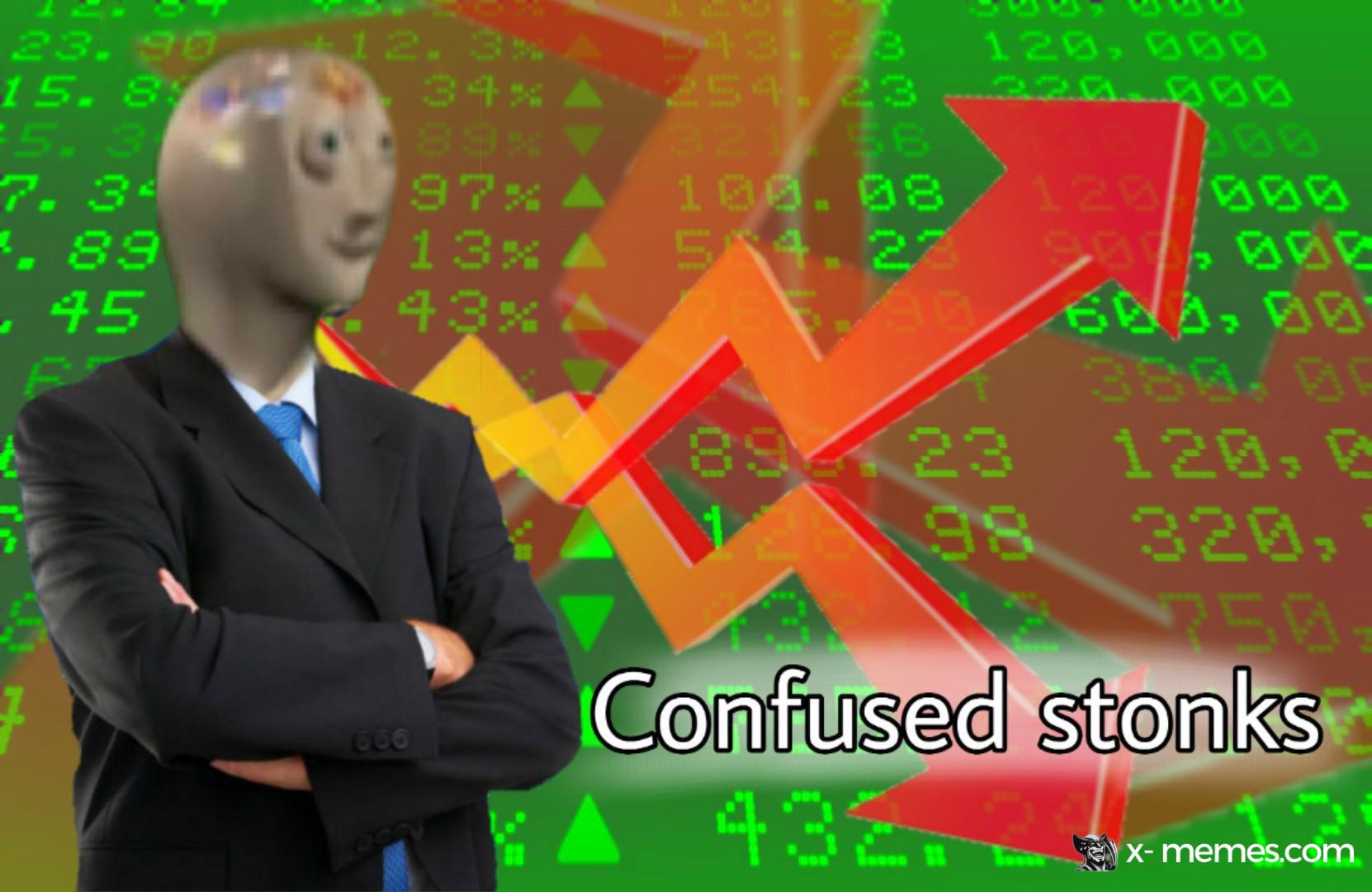 Mème : Confused stonks