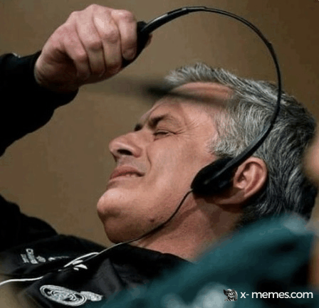 Mème : José Mourinho - Retire le casque
