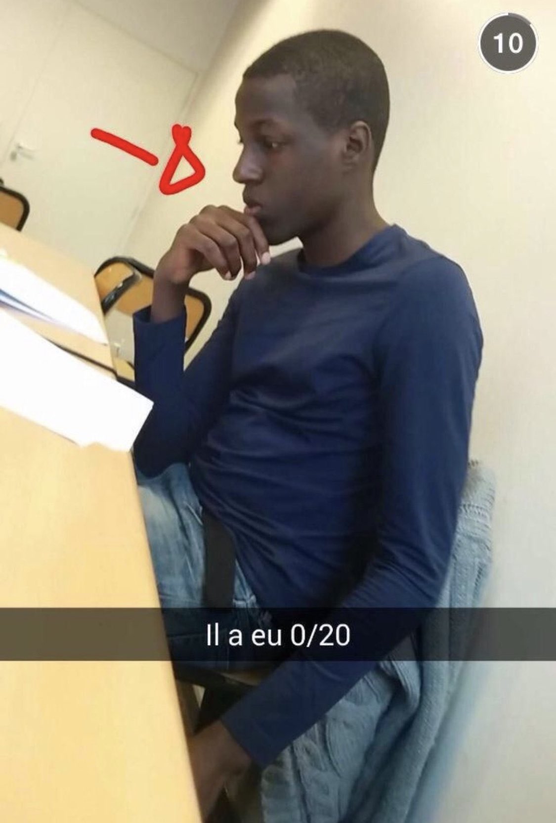 Mème : Il a eu 0/20