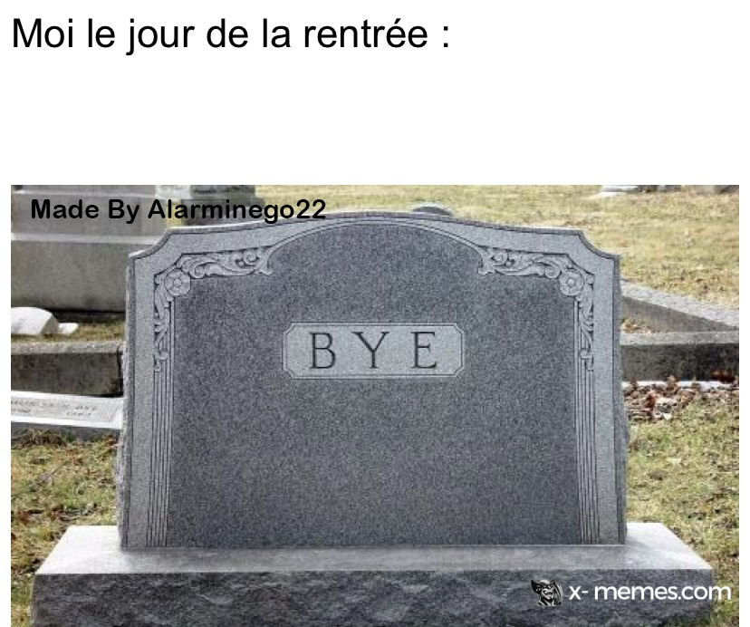 Mème : Bye