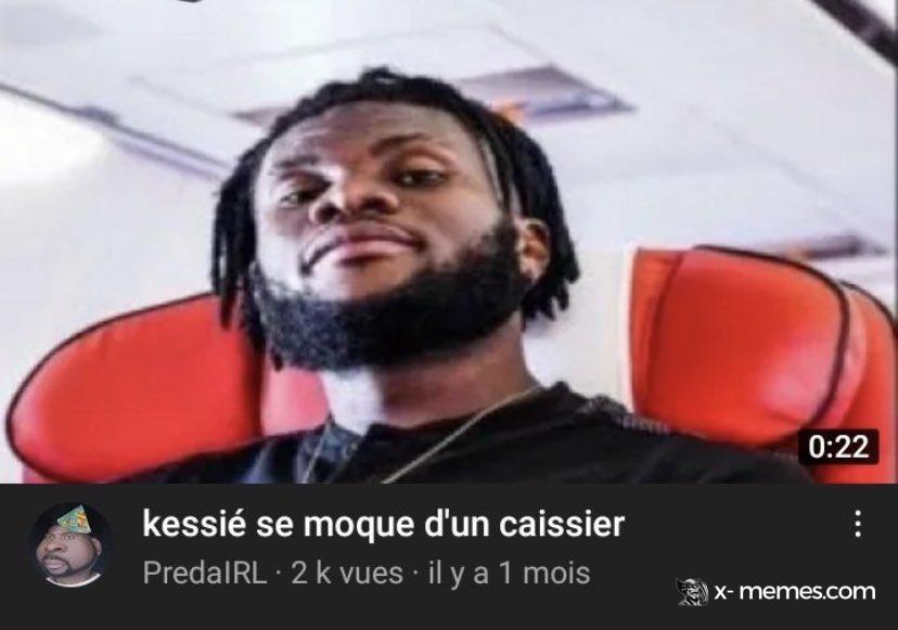 Mème : Kessié se moque d'un caissier