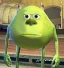 Mème : Monstre vert Bob Razowski