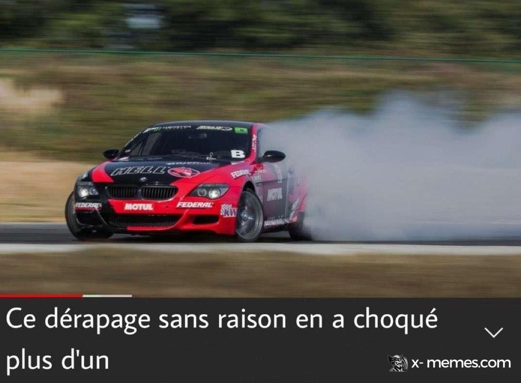 Mème : Ce dérapage sans raison en a choqué plus d'un
