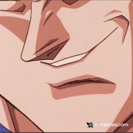 Mème : Vegeta qui sourit