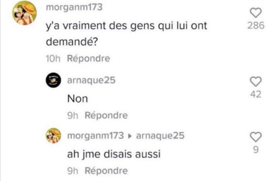 Mème : Ya vraiment des gens qui lui ont demandé?
