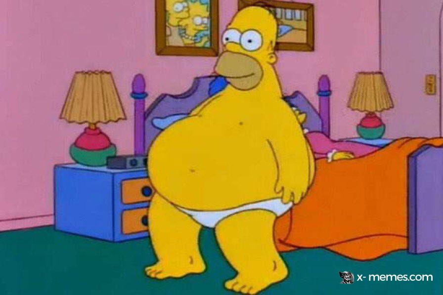 Mème : Homer gros
