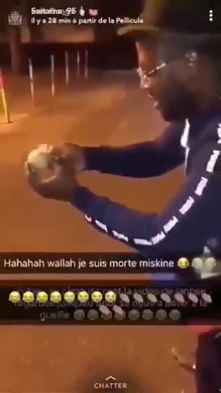 Mème : Explosion dans les mains - Snapchat
