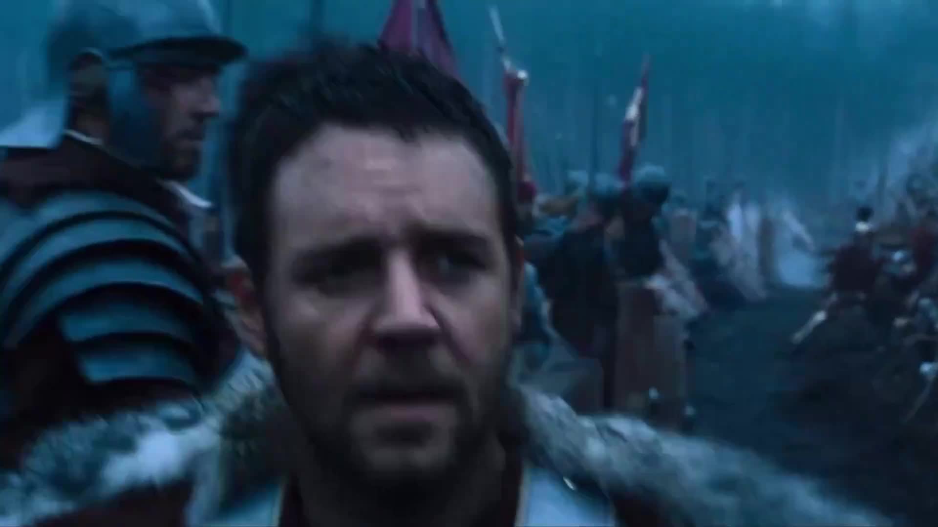 Mème : Maximus qui arrive devant ses soldats - Gladiator