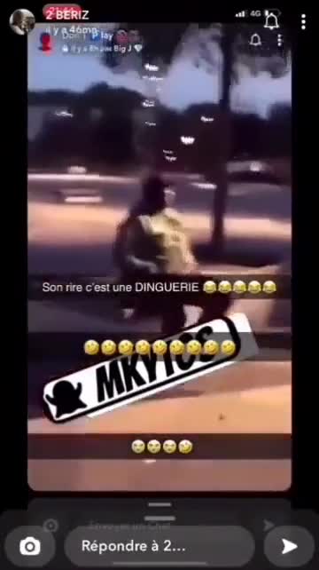 Mème : Il digère (rires) - Snapchat