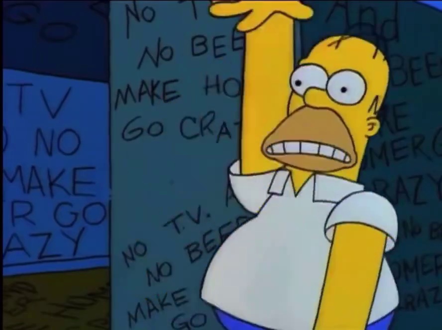 Mème : Homer qui fait des bruits bizarres