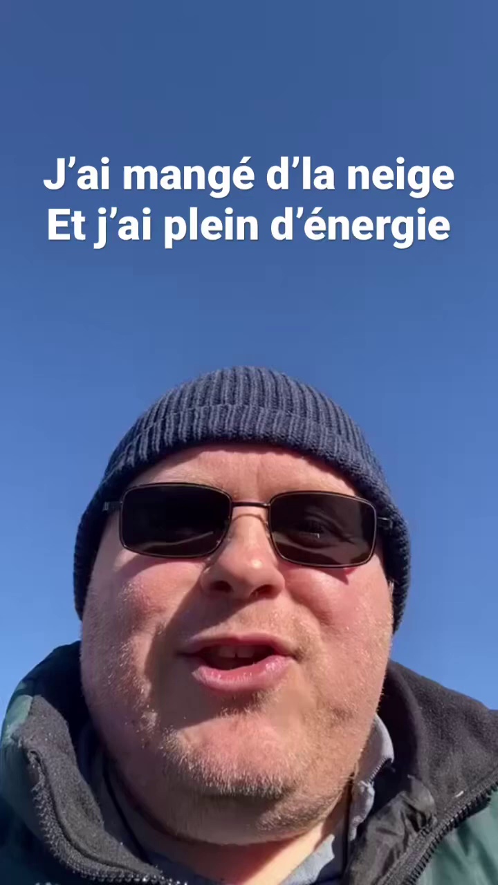 Mème : J'ai mangé de la neige et j'ai plein d'énergie