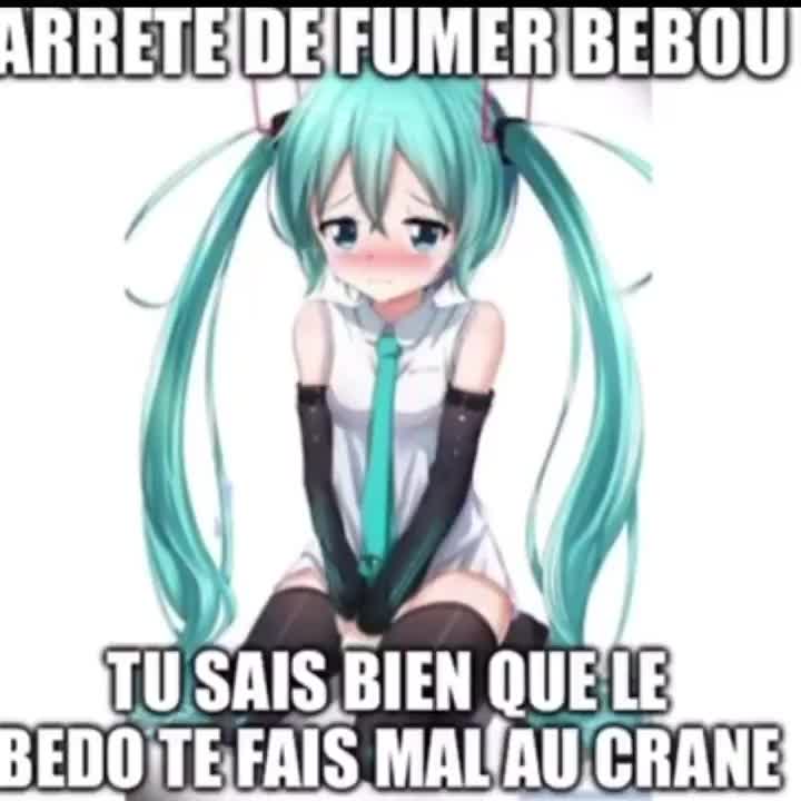 Mème : Arrête de fumer bébou