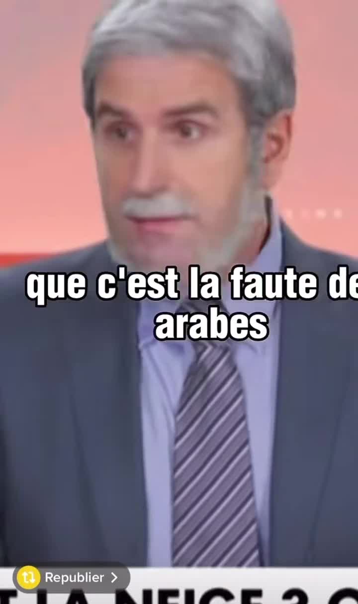 Mème : Parodie Pascal Praud raciste c'est la faute des arabes - Palmashow