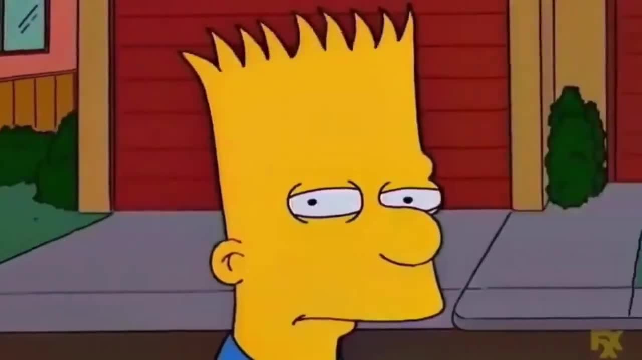 Mème : Bart Simpson voit son sosie faire du skate