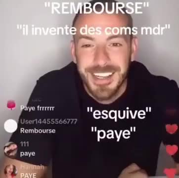 Mème : Rembourse paye, invente des commentaires