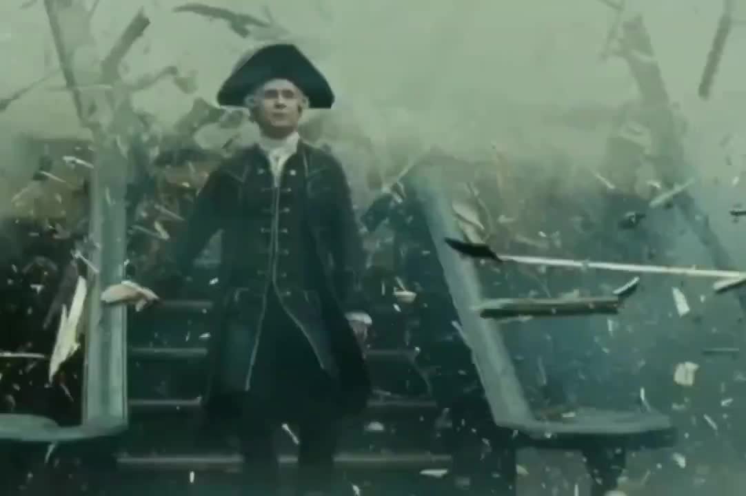 Mème : Lord Beckett qui meurt - Pirates des Caraïbes
