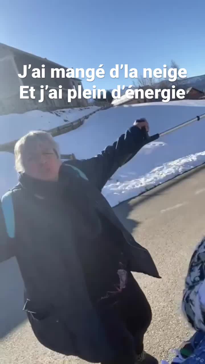 Mème : J'ai mangé de la neige et j'ai plein d'énergie
