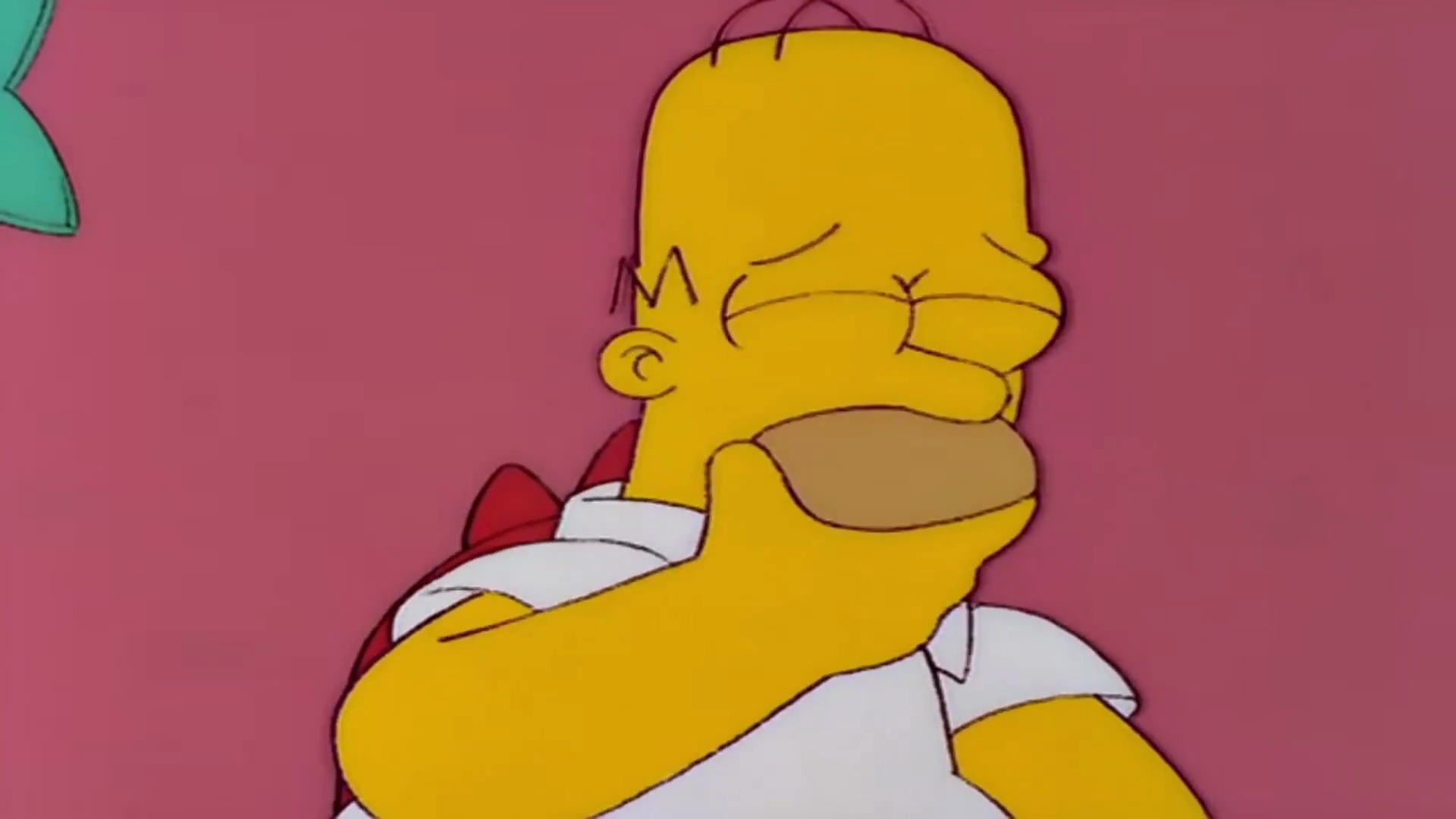Mème : Homer pleure à moitié