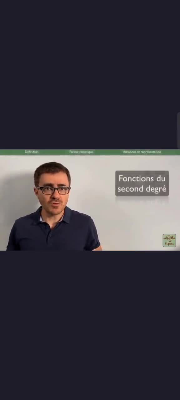 Mème : Bonjour, voir les cours sur les fonctions du second degré