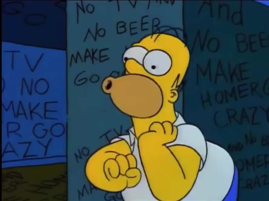 Mème : Homer qui fait des bruits bizarres