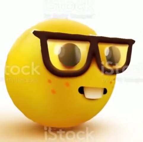 Mème : Nerd emoji geek son