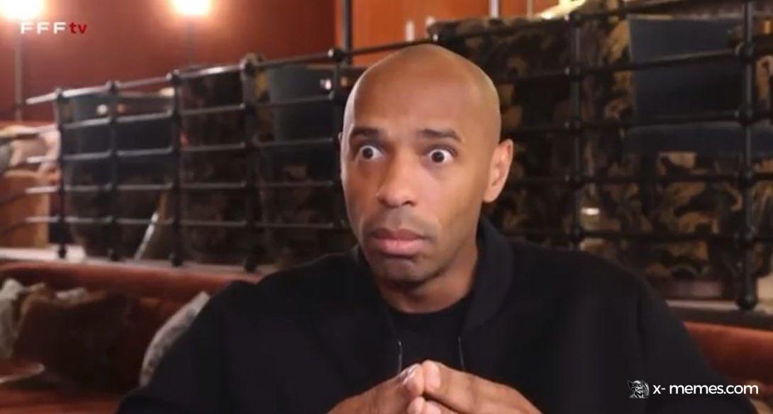 Mème : Thierry Henry choqué